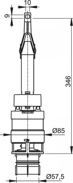 Alcadrain (Alcaplast) Vypúšťací ventil pre moduly A06
