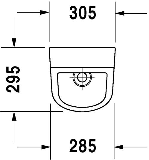 DURAVIT D-Code Urinál 305 x 295, rôzne varianty