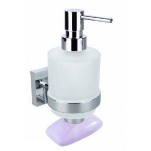 Bemeta BETA Dávkovač tekutého mydla s magnetickou mydelničkou 75x160x100 mm, 200ml, chróm 132109182