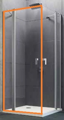 Huppe Design pure Krídlové dvere s pevným segmentom rôzne typy