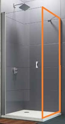 HÜPPE Design pure 4-úhelník Boční stěna stěna pro křídlové dveře různé typy