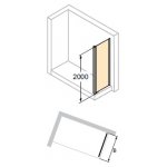 HUPPE Classics 2 EasyEntry 4-úhelník Boční stěna pro posuvné dveře různé typy