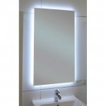 Kronzi Pro LUNA Zrkadlo s bielym LED podsvietením rôzne rozmery, biela lesklá