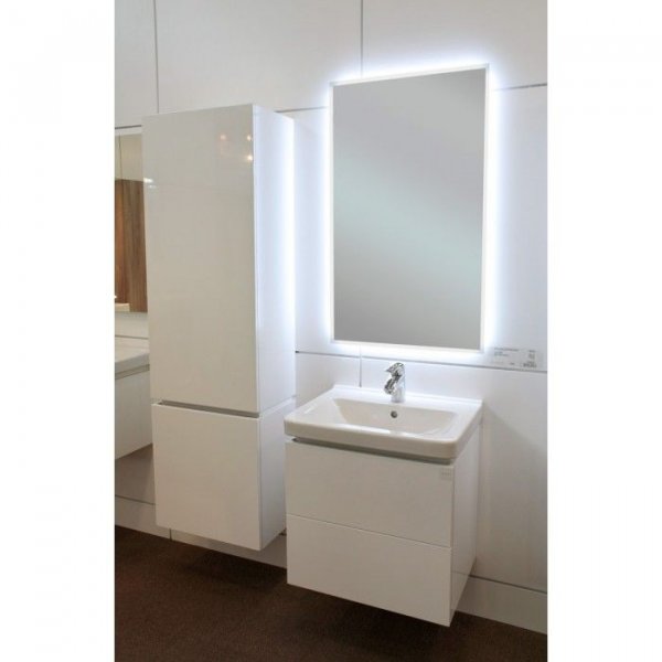 Kronzi Pro LUNA Zrkadlo s bielym LED podsvietením rôzne rozmery, biela lesklá