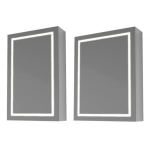 Kronzi PRO Zrkadlová skrinka s LED podsvietenými dvierkami rôzne rozmery