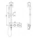 IDEAL Standard Archimodule Sprchový systém s ručnou sprchou Chróm A1557AA