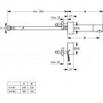 IDEAL Standard CERAPLUS Umývadlová armatúra elektronická nástenné (separátne senzor; vývod 230 mm) Chróm A4161AA