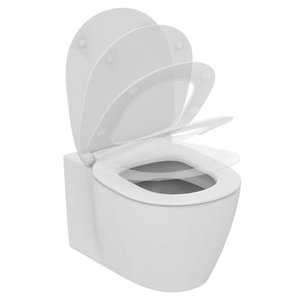 IDEAL Standard CONNECT Ultra ploché WC sedadlo Biela