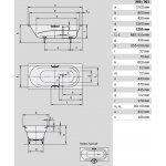 Kaldewei Vaio Obdĺžniková vaňa 1700×800×430 mm, smaltovaná oceľ, biela, rôzne prevedenia
