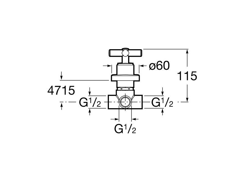 ROCA Loft Štvorcestný prepínací podomietkový ventil 1/2" chróm A5A9043C00 (75A9043C00)