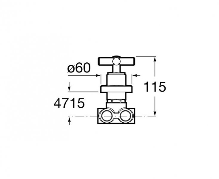 ROCA Loft Päťcestný prepínací podomietkový ventil 1/2“ chróm A5A9143C00 (75A9143C00)