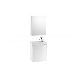ROCA Pack Mini Nábytková zostava (skrinka s umývadlom a hornou skrinkou so zrkadlom) 450 x 250 x 575 mm, rôzne prevedenia