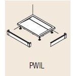 SanSwiss ILA PWIL Hliníkový přední panel pro vaničku (obdélníkovou nebo čtvercovou) různé rozměry a provedení