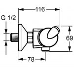 HANSA FIT Sprchová termostatická batéria, DN 15 (G 1/2) chróm 65140101