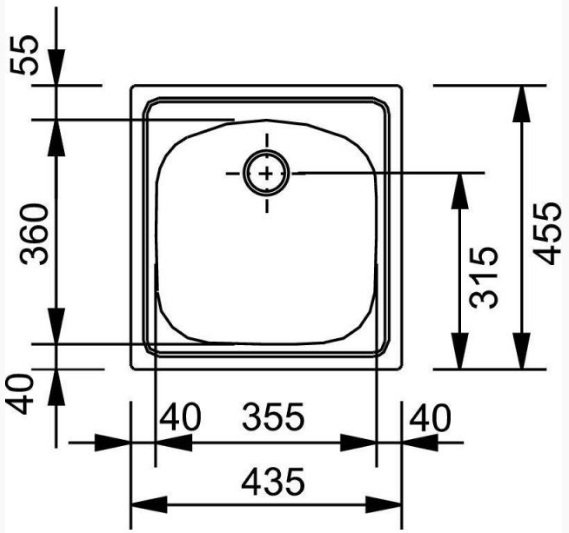 Franke Set - kuchynský drez a batéria SET N4 455 × 435 mm, chróm