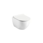 WC set Geberit Kombifix +WC RAVAK Uni Chrome RIM OFF+ sedadlo + tlačidlo + izolačná podložka