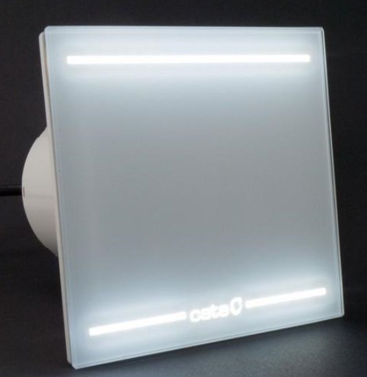 Cata Ventilátor kúpeľňový s LED podsvietením biela farba 00900001