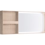 Geberit Citterio 133,4 x 58,4 x 14,0 cm, různá provedení 500.571.J Zrcadlová skříňka s osvětlením s odkládacími přihrádkami Typ: 500.571.JI.1 Barva: korpus: struktura dřeva, světlý dub