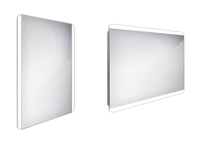 Nimco LED zrkadlo 600x800 rám hliníkový ZP 17002 (ZP17002)