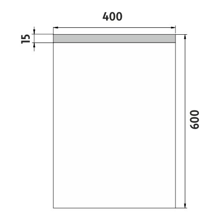 Nimco LED zrkadlo 400x600 rám hliníkový ZP 8000 (ZP8000)