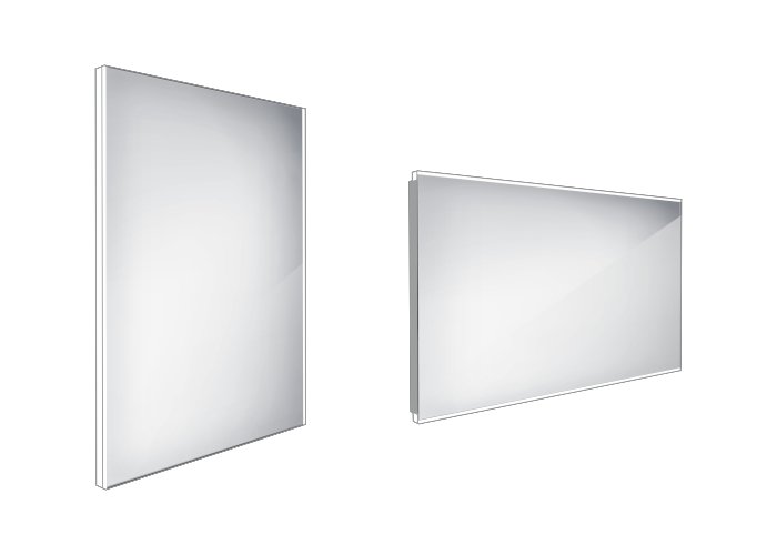 Nimco LED zrkadlo 600x800 rám hliníkový ZP 9002 (ZP9002)