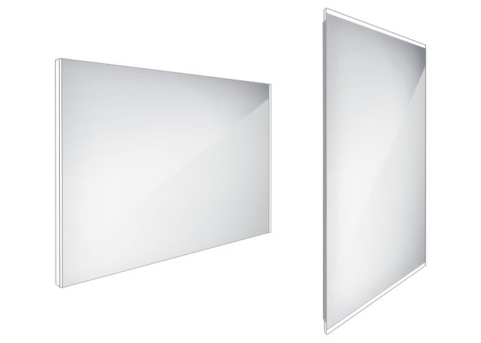 Nimco LED zrkadlo 1000x700 rám hliníkový ZP 9004 (ZP9004)
