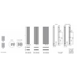 ISAN Octava Double Designový kúpelňový radiátor rôzne prevedenia