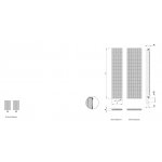 ISAN Nias Kúpeľnový nástenný radiátor rôzne prevedenia