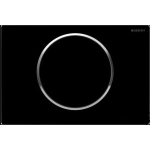 Geberit Sigma10 Ovládacie tlačidlo rôzne prevedenia Typ: 115.758.KM.5 čierna lesklá, farba pásiku lesklý chróm