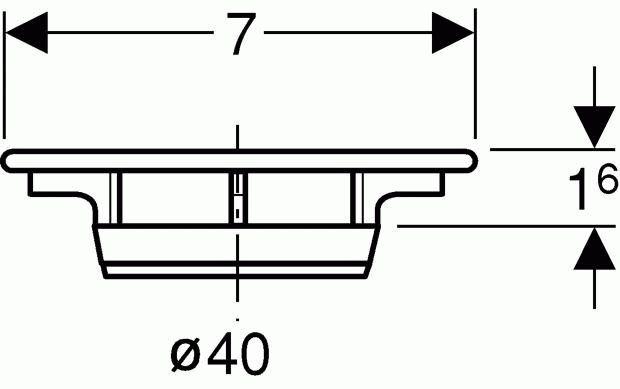 Geberit Kryt odtoku 52 mm, štrukturovaný chróm pochrómovaná - štrukturovaná 150.242.21.1