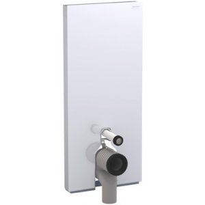 Geberit Monolith Plus modul pre stojacie WC s P-kolenom, výška 114 cm rôzne prevedenia Typ: 131.233.SI.5 Prevedenie: biele sklo