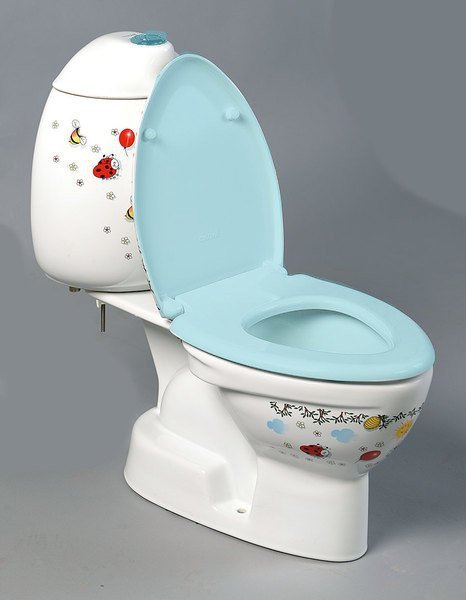 Sapho KID Detské WC kombi vr.nádržky, spodný alebo zadný odpad, farebná potlač rôzne prevedenia
