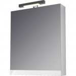 Kronzi ZEN Zrkadlo s dvierkami rôzne rozmery a prevedenia Typ: ZKZEN0557013-CL 550 mm, Dub Halifax biely farba, pánty vľavo