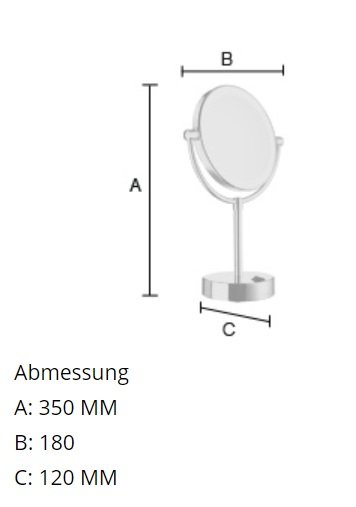 Smedbo Outline Kozmetické zrkadlo LED-technológia 180 mm, leštený chróm FK474E