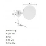 Smedbo Outline Kozmetické zrkadlo LED-technológia 200 mm, leštený chróm FK485EP