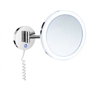 Smedbo Outline Kozmetické zrkadlo s duálnym LED podsvietením 200 mm, leštený chróm FK486EP