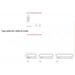 ISAN Coron Nástenný jednoduchý horizontálny radiátor rôzne prevedenia