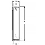 HANSA ELECTRA Bezdotykový hliníkový sprchový panel s termostatom chróm 64152200