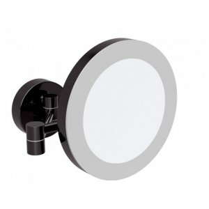 Bemeta DARK Kozmetické zrkadlo s LED osvetlením 225x200x365 mm, čierna 116101770