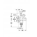 Grohe Eggemann Design-Handle 41 082 000 Originálny WAS® kombi-rohový ventil DN 15 (41082000)