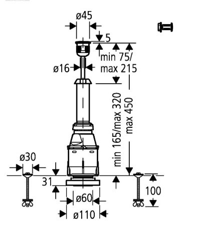 Grohe waste valve Servo-vypúšťací ventil chróm, rôzne typy
