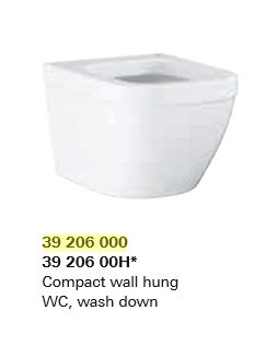 Grohe Euro Závesné WC rimless, biela, rôzne varianty