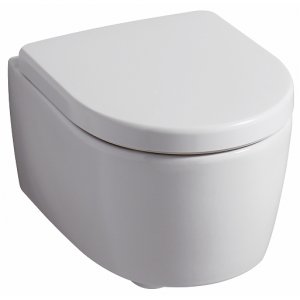Geberit iCon Závesné WC Rimfree 355x490 mm, keramika, rôzne prevedenia Typ: 204070600 s glazúrou KeraTect