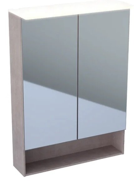 Geberit Acanto 450x820x174 mm, různá provedení 500.64 Zrcadlová skříňka s osvětlením