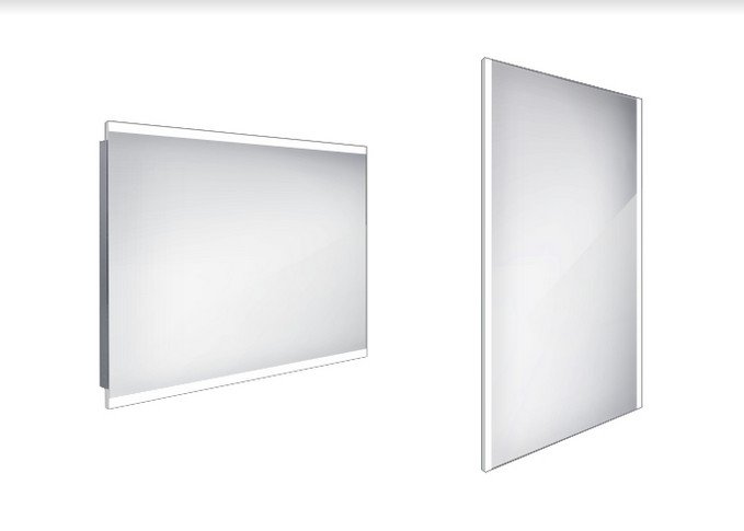 Nimco LED zrkadlo hliníkový rám, rôzne varianty