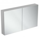 IDEAL Standard Basic Zrkadlová skrinka 2-oj dverová rôzne prevedenia Typ: T3591AL rozmer 800 x 170 x 700 prevedenie drevotrieska s dekorom matný hliník