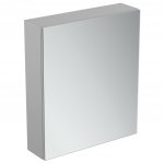 IDEAL Standard Basic Zrkadlová skrinka 1-no dverová rôzne prevedenia Typ: T3589AL rozmer 600 x 170 x 700 prevedenie drevotrieska s dekorom matný hliník