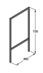 IDEAL Standard Adapto Konštrukcia pod umývadlo - podporné nohy (2 ks) Hliník U8599FY