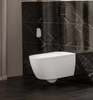 Villeroy & Boch ViClean Sprchové WC, záchodová misa bez splachovacieho kruhu 385 x 595 x 400 mm V0E100R1