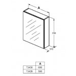IDEAL Standard Komfort Zrkadlová skrinka 1-no dverová rôzne prevedenia
